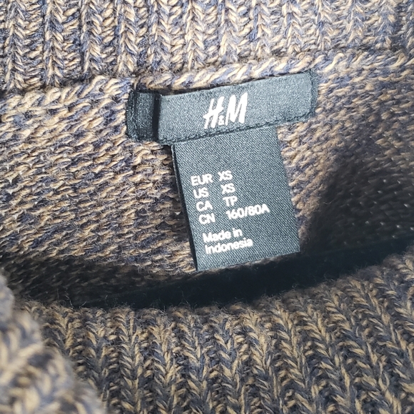 H&M Poncho Style Brown Heathered Sweater (XS) - Picture 7 of 12